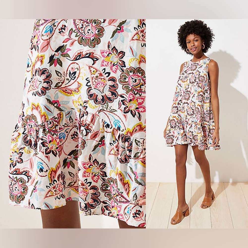 5 for $20 Deal- Loft Paisley Sun Dress - Size 0